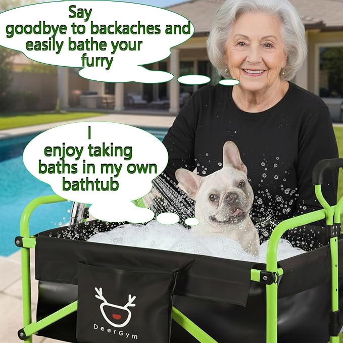 2-in-1 Dog Bathtub and Dog Stroller, Portable Dog Bath and Pet Stroller - Image 5