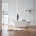 Cpingao Stone Resin Solid Surface Freestanding Bathtub, Modern Elegant Design by Cpingao