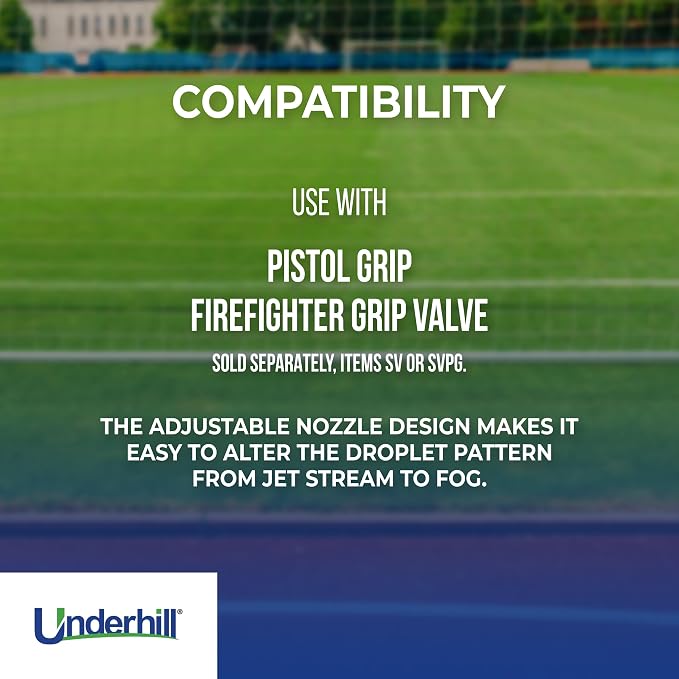 Underhill Garden Water Hose Nozzle Sprayer Jet Attachment, Heavy-Duty Metal and - Image 4