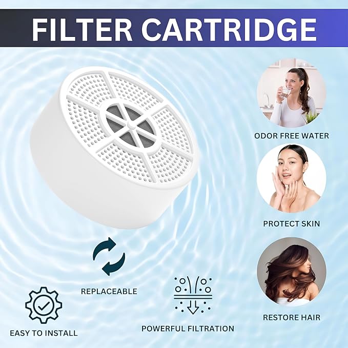 Vxcellent Bath Water Filter Cartridge.Bathtub Filter Replacement, Filter - Image 6