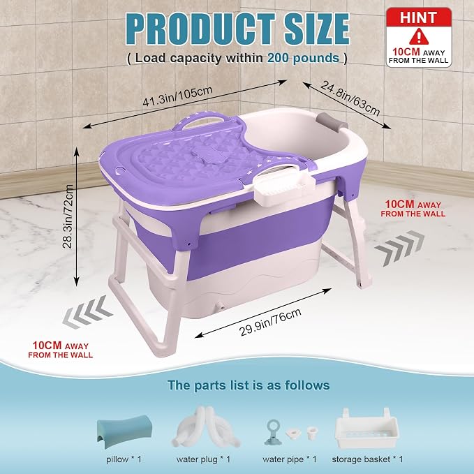 Portable Bathtub Foldable Bathtub - Image 2
