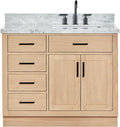 ARIEL Hepburn 43" Inch Oak Single Bathroom Vanity by Ariel