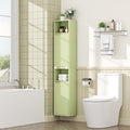 59.1" Tall Slim Bathroom Storage Cabinet Green | Freestanding or Wall Mounted by Akmakm