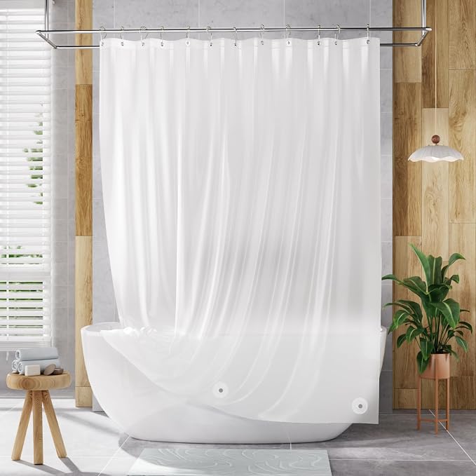 AmazerBath Extra Long Shower Curtain Liner, Plastic Shower Liner 84 Inches Long - Image 7
