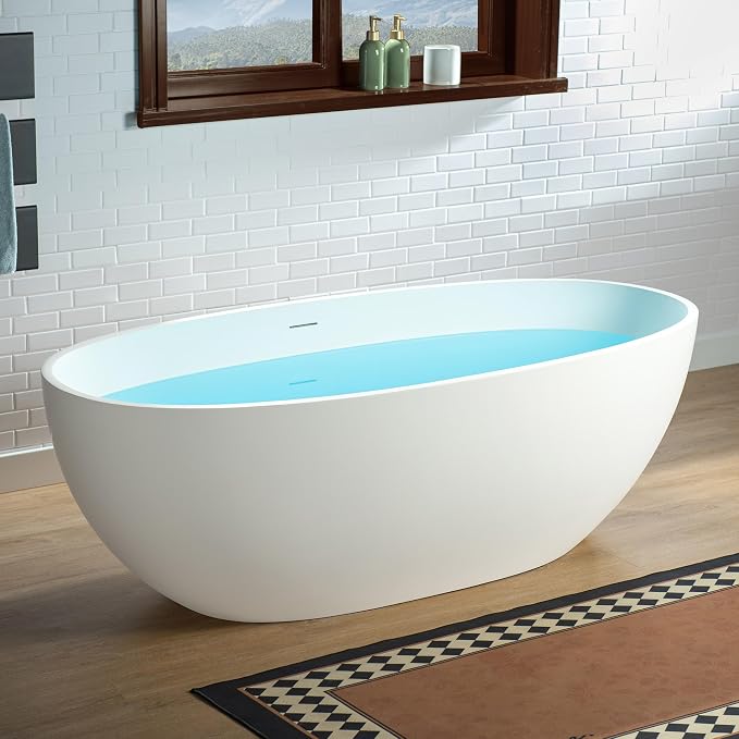 WOODBRIDGE 67 in. x 30.75 in. Stone Resin Luxury Contemporary Solid Surface - Image 2