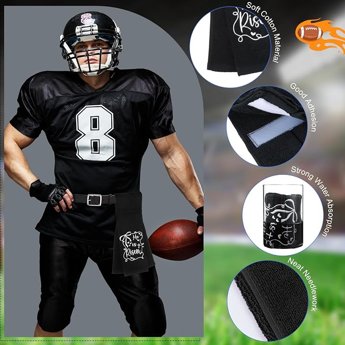 Shimeyao 2 Pcs Christian Cross Football Pitching Towel - Image 3
