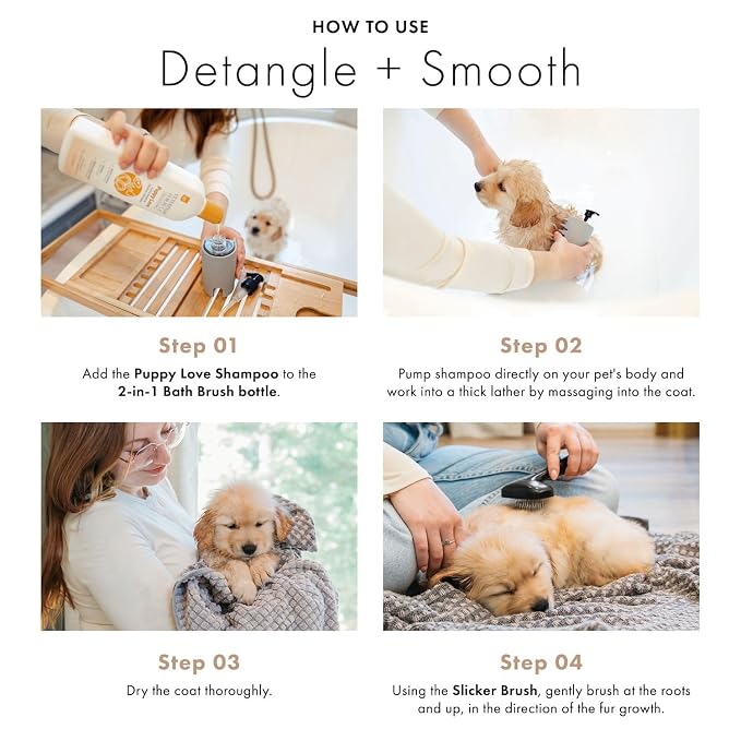Puppy Love Gentle Bath & Grooming Set by Veterinary Formula & Tweezerman – - Image 2