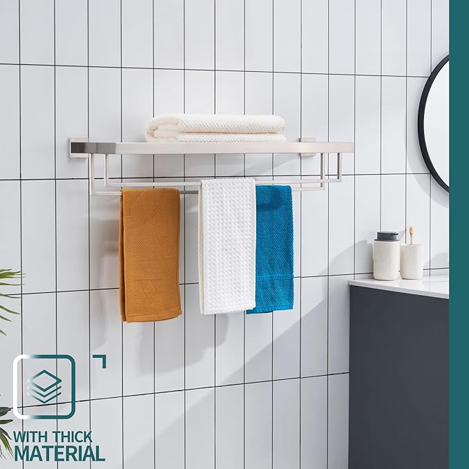 KOKOSIRI Towel Rack 32-Inch Bathroom Towel Shelves - Image 3