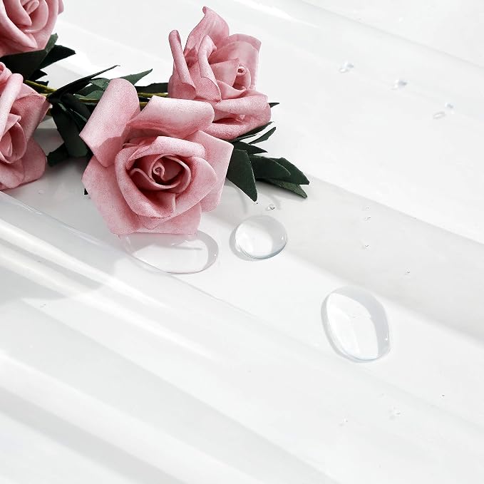 EurCross Clear Shower Curtain Liner 72x78, 5 Magnets Weighted Bottom Heavy Duty - Image 3