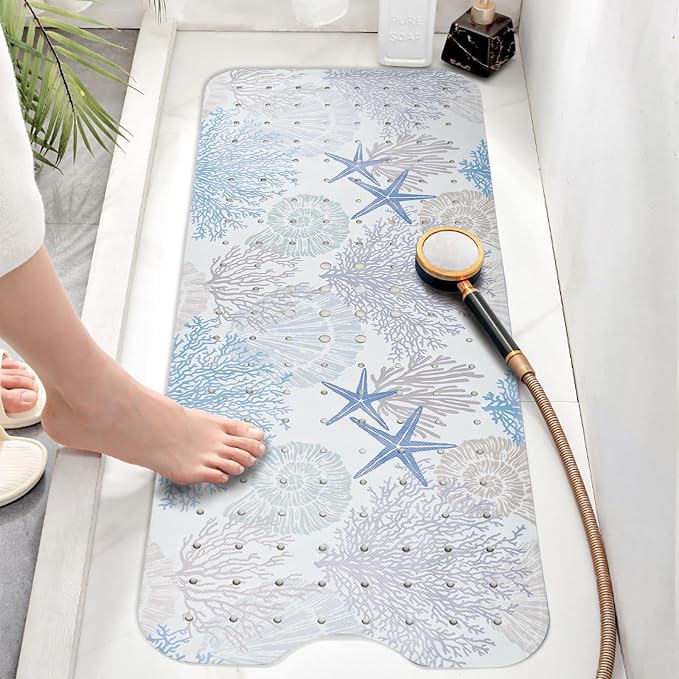 Bathtub Mat Non Slip, Extra Long Bath tub Mat Shower Floor Mat - Image 6