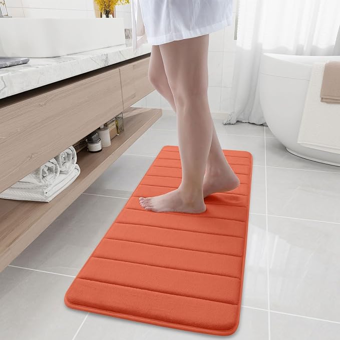 Buganda Memory Foam Bath Mat, Ultra Soft and Non-Slip Bathroom Rugs, Water by Buganda