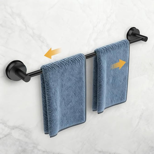 14.6inch~24inch Towel Racks for Bathroom, Adjustable Suction Cup Towel Bar for by QQK