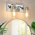 2-Light Bathroom Light Fixtures Modern Chrome Vanity Lights by ALAISLYC