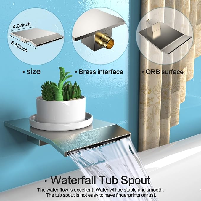 Rain Shower System 12 inch Shower Faucet Set - Image 4