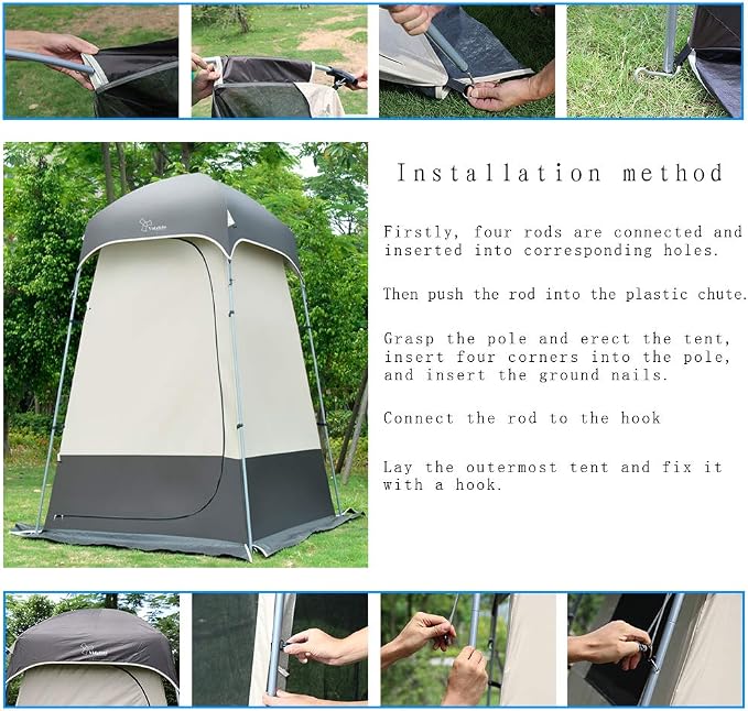 Outdoor Shower Tent Changing Room Privacy Portable Camping Shelters - Image 7