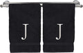 Monogrammed Hand Towel, Personalized Initial Gift, Extra Absorbent 100% Turkish by BareCotton