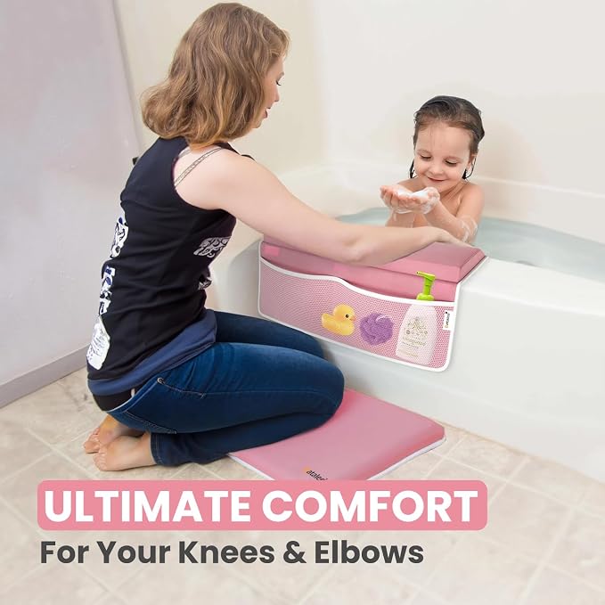 Baby Bath Kneeler and Elbow Rest Pad Set, Non-Slip Painless Thick Kneeling Pad - Image 7