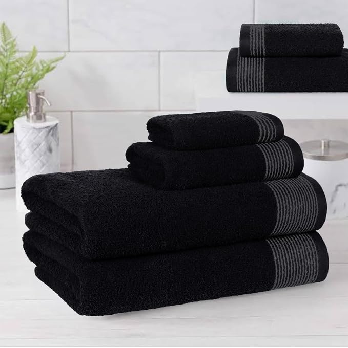 Belizzi Home 100% Cotton Ultra Soft 6 Pack Towel Set, Contains 2 Bath Towels - Image 3
