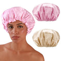 Smilco 2-Pack Reusable Shower Caps by Smilco