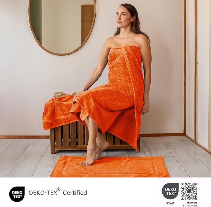 SALBAKOS 100% Turkish Cotton Jumbo Bath Sheet Towel Oversized 40x80 inch | - Image 6