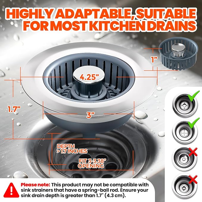 Kitchen Sink Drain Strainer - Image 6