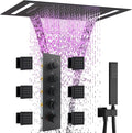 Multi Full Body Thermostatic Luxury Spa Shower System And 14x20 Inch LED 4 by NPYSVSSS