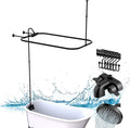 Clawfoot Tub Shower Kit, with Add On Bathcock Diverter Faucet and 48 Inch x 27 by Unknown