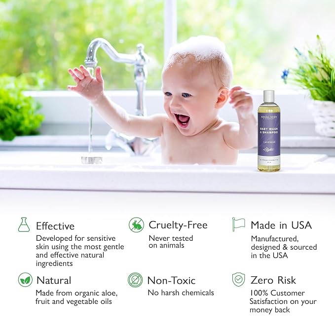 SoCal Suds & Company Organic Baby Shampoo and Body Wash - Image 5
