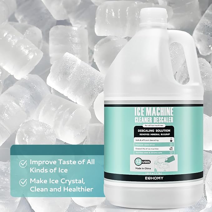 EUHOMY 32 Uses Ice Machine Cleaner Descaler, 128 Fl OZ Ice Maker Cleaner - Image 3