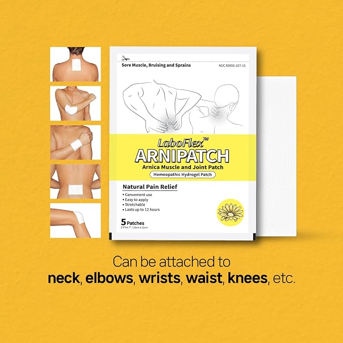 Arnica Hydrogel Pain Relief Patches | Natural Relief - Image 4