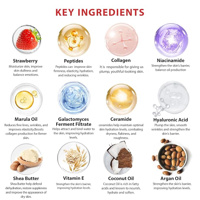 42 Pcs Christmas Gifts for Women, Super Fruit Bath and Body Gifts, Facial Skin - Image 8