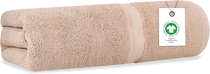 Delara Organic Cotton Luxuriously Plush Bath Towel | GOTS & OEKO-TEX Certified by Delara