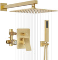 Gold Shower System, Shower Faucet Set by HOMGOO