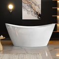 BATHTUB 67" Free Standing Tub, Luxury Acrylic Soaking Tub, Modern Stand Alone by Empava