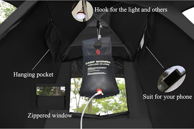Outdoor Shower Tent Changing Room Privacy Portable Camping Shelters - Image 6