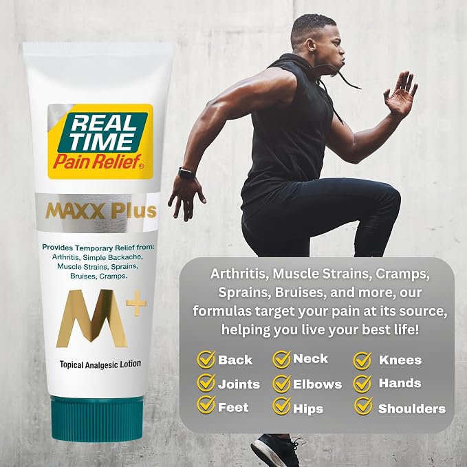 Real Time Pain Relief MAXX Plus - 4oz Tube | Intensive Formula - Image 2