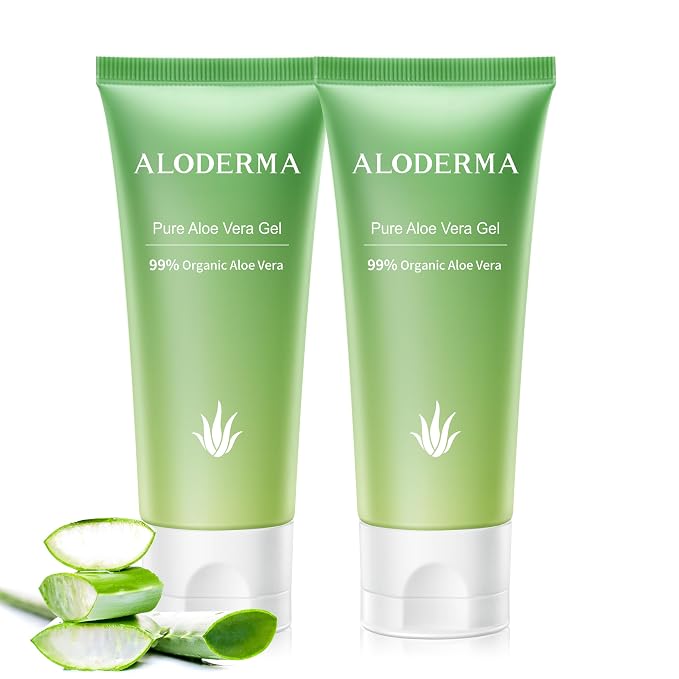 Aloderma 99% Organic Aloe Vera Gel Made within 12 Hours of Harvest, Easy Travel by ALODERMA