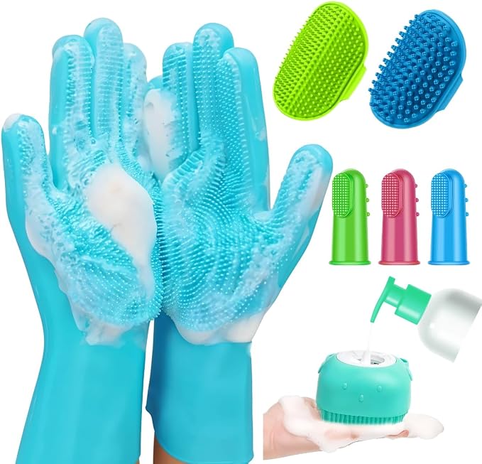 Dog Bathing Supplies – 8PCS Pet Shower & Grooming Kit by Unknown