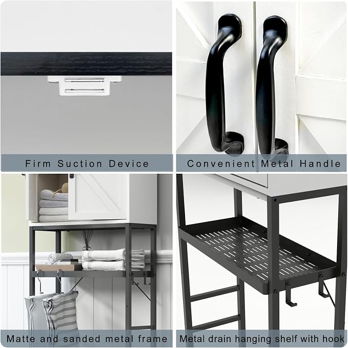 Over The Toilet Storage Cabinet, Bathroom Above Toilet Cabinet Organizer - Image 6