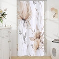 Small Stall Boho Watercolor Floral Shower Curtain 36 x 72, Tan Artistic Narrow by Decorateyourhome