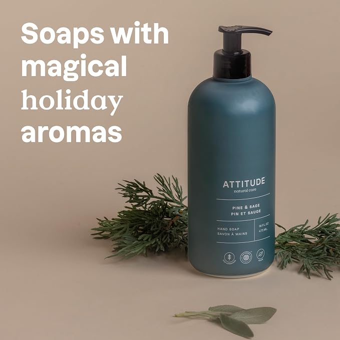ATTITUDE Liquid Hand Soap, EWG Verified, Plant and Mineral-Based, Vegan - Image 3