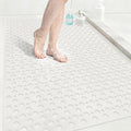Non Slip Shower Mat with Suction Cups, 31.5x47.2 Inch Quick Drain TPE Anti Slip by EIVINJE