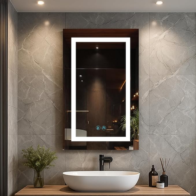 BLOSSOM Recessed or Surface LED Lighted Mirror Medicine Cabinet by BLOSSOMKitchenBath