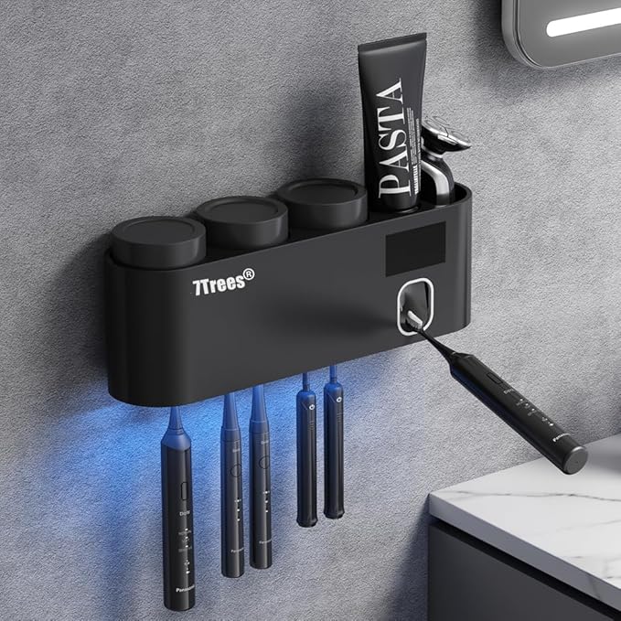 Toothbrush Sanitizer, Self Adhesive Toothbrush Holder - Image 2