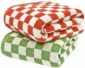 Checkered Bath Sheet, Oversized Bath Towel, 27.5x55 Inches, Quick Dry, 100% by Unknown