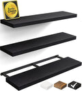 BAYKA Floating Shelves for Wall, 36 inches Long Wall Mounted Rustic Wood by BAYKA