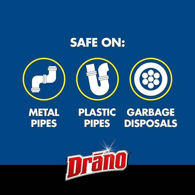 Drano Dual-Force Foamer Clog Remover, Commercial Line, 17 oz - Image 4