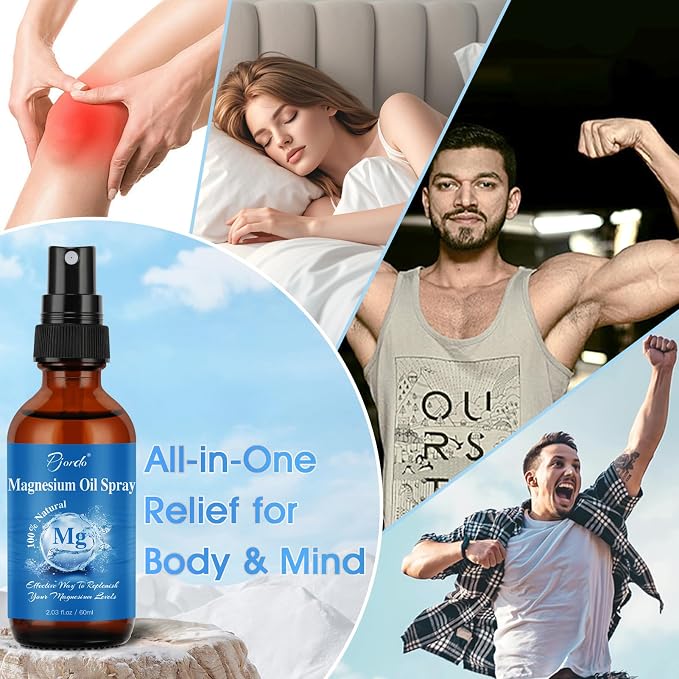 Magnesium Oil Spray for Feet, Body & Sleep, 100% Pure & Natural Organic Topical - Image 4