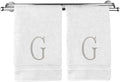 Monogrammed Hand Towel, Personalized Initial Gift, Extra Absorbent 100% Turkish by BareCotton