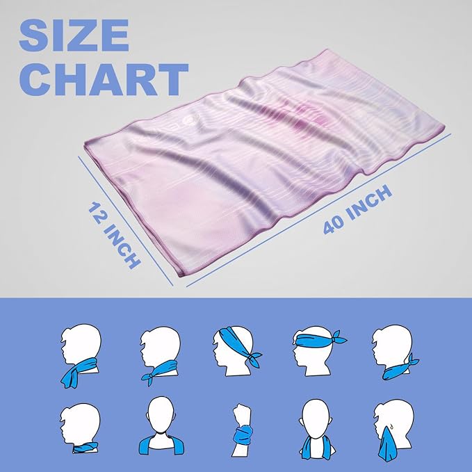 Cooling Towel, Ice Towel for Neck, Soft Microfiber Chilly Towel Stay Cool for - Image 8